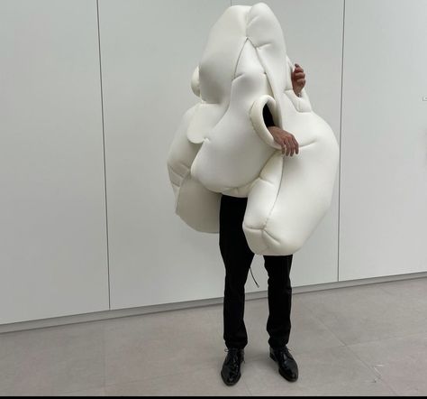 Preformance Art, Erwin Wurm, Avatar Design, Wearable Sculpture, Deconstructivism, Foam Art, Blood Cells, Wooden Sculpture, Air Bag