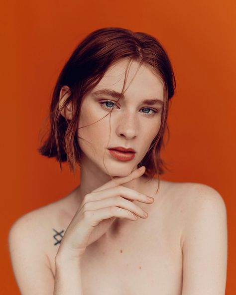 Instagram post by David Urbanke • Sep 27, 2018 at 8:48pm UTC David Urbanke, Unique Faces, Color Inspo, Photography Art, Pretty Face, Hair Goals, Color Orange, Red Hair, Orange Color