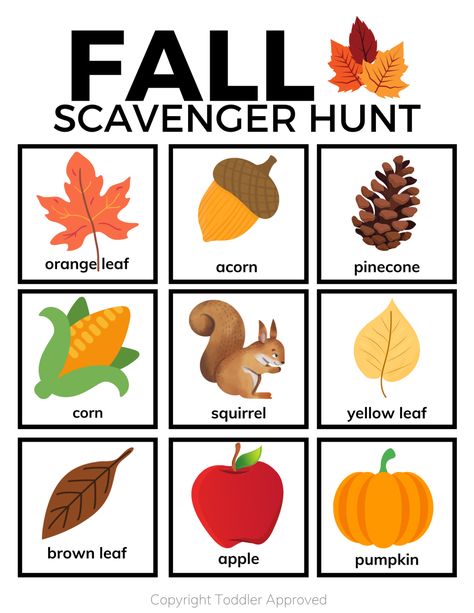 Printable Outdoor Scavenger Hunt, Thanksgiving Toddler Activities, Toddler Scavenger Hunt, Nature Scavenger Hunt Printable, Fall Festival Activities, Scavenger Hunt Kids, Picture Scavenger Hunts, Preschool Scavenger Hunt, Harvest Activities