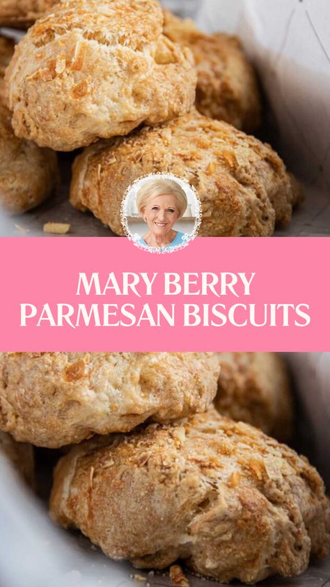 Mary Berry Parmesan Biscuits Mary Berry Ginger Biscuits, Parkin Recipe Mary Berry, Cheese Scones Recipe Mary Berry, Mary Berry Cheese And Herb Scones, Mary Berry Mince Pies, Mary Berry Recipe, Cheddar Biscuits, Tv Chefs, Mary Berry