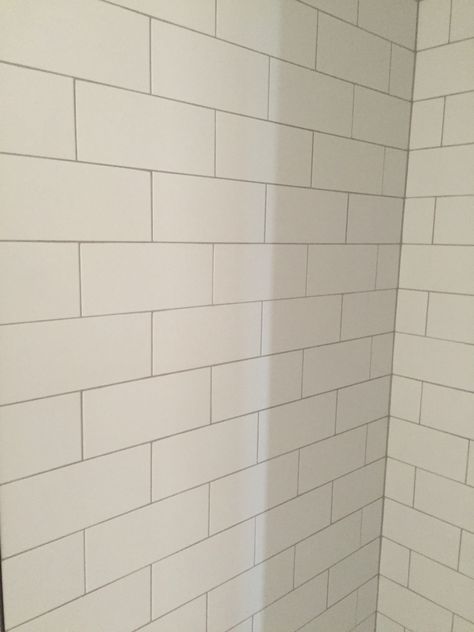 Lowe's Silverado grout color. Silverado Grout, Bathroom Grout Color, 3x6 White Subway Tile, Subway Bathroom, Bathroom Selections, Colorado Kitchen, Tile Grout Color, Grout Colors, Bathroom Grout