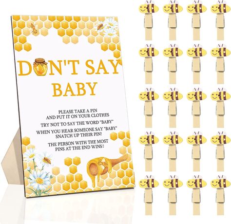 Honey Bee Baby Shower Theme, Bee Themed Gender Reveal, Winnie Poo, Honey Bee Baby Shower, Shower Prizes, Animal Baby Shower Theme, Baby Shower Prizes, Baby Shower Theme Decorations, Bee Baby Shower Theme