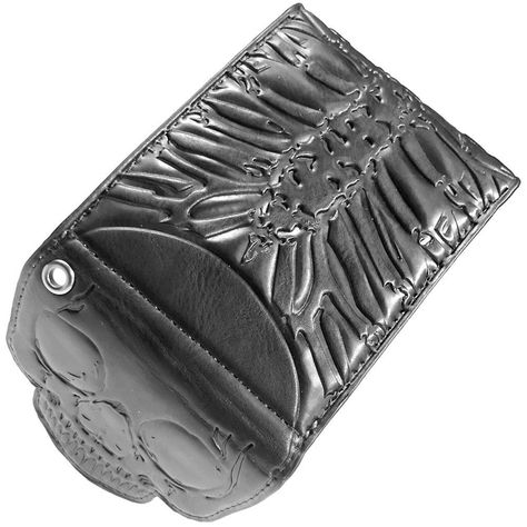 Kreepsville 666, Skull Wallet, Skull Lover, Black Skulls, Black Wallet, Traditional Fashion, Fold Wallet, Rib Cage, Wallet Chain