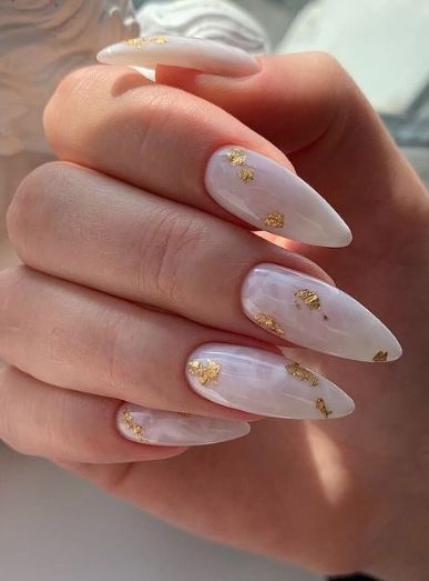 Bridesmaids Nails, Wedding Nails Design, Strong Nails, Bridal Nails, Dream Nails, Fire Nails, Chic Nails, Nails Inspo, Gold Nails