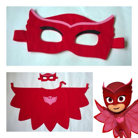 Pjmasks, Owlette costume Owlet Costume, Owlette Mask, Owlette Wings, Owlette Costume, Pj Masks Birthday Party, Pj Mask Party, Wings Costume, Fancy Dress For Kids, Carnival Masks