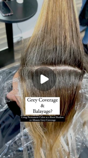 Best Hair Colour For Grey Roots, Highlights For Grey Coverage, Balayage On Graying Hair, Balayage Hair With Grey Roots, Hair Colour To Blend Grey Roots, Blonde Covering Grey Hair, Balayage With Natural Grey Roots, Blonde Balayage To Hide Grey, Blending Greys Into Brown Hair Blonde