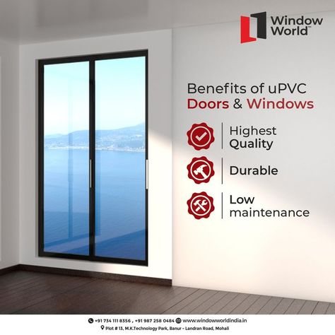 Upvc Doors And Windows, Upvc Windows Creative Ads, Pvc Windows Design, Upvc Windows Design, Window Ads, Catchy Lines, Composite Veneers, Upvc Door, Glass Door Design