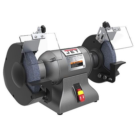 578008, JET IBG-8, 8 inch Industrial Bench Grinder Sander , 1 hp  //  $315.00 Workbenches Garage, Plywood Floors, Kid Furniture, Bench Grinders, Industrial Bench, Iron Tools, Bench Grinder, Concrete Lamp, Small Cafe