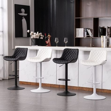 bar stool idea, bar stool kitchen island, bar stools ideas, bar stool chairs, Kitchen interior, modern kitchen ideas, kitchen sitting, luxury interior, kitchen interior design decor, kitchen interior design modern, kitchen stools for island with back, kitchen stools for island ideas, kitchen interior colour combination High Back Bar Stools, Leather Barstools, Back Kitchen, Stool Kitchen, Chairs Kitchen, Island Bar, Interior Colour, Black Bar Stools, Stools With Backs