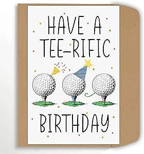 popmazing Have A Tee-Rific Birthday Card - Gift For Golfer - Golf Birthday Card - Birthday Gift For Men - Golf Gift - Meaningful Gift Cards - Sports Lover Gift Card Birthday Cards For Grandfather, Homemade Cards For Men, Truck Birthday Card, Golf Birthday Cards, 21 Cards, Men Cards, Golf Cards, Man Cards, Sports Lover Gifts