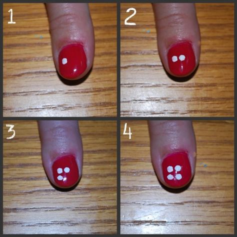 simple nail design: Flower tutorial Nail Design Flower, Really Easy Nails, Easy Nail Polish Designs, Simple Nail Design, Bird Nail Art, Newspaper Nails, How To Paint Flowers, Nail Polish Flowers, Nail Art Diy Easy