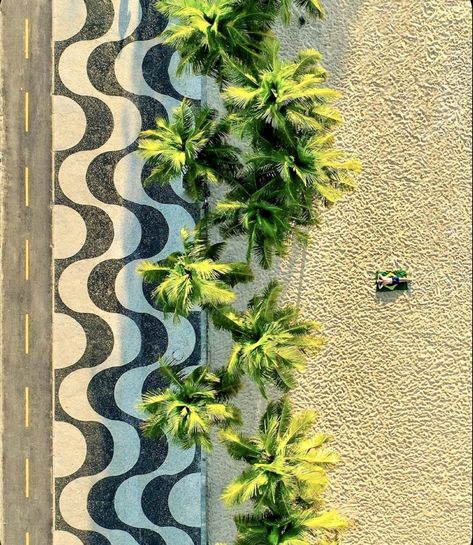 Brazil Travel Photography, Caribbean Aesthetic, Brazil Aesthetic, Copacabana Beach, Brazil Travel, Bossa Nova, Beach Living, Made In Brazil, Aerial View