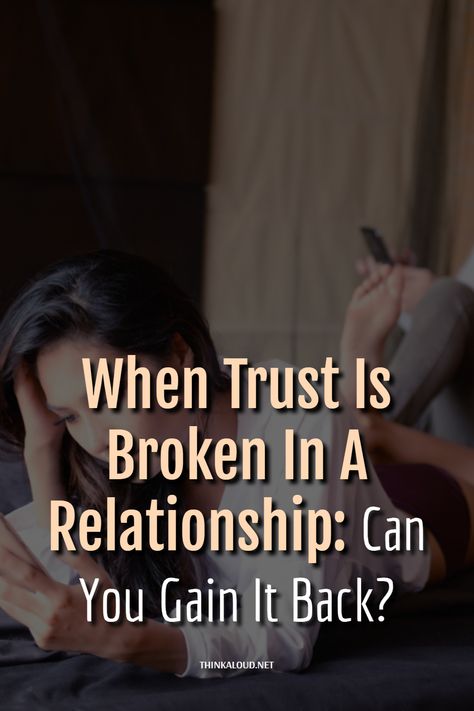 When trust is broken in a relationship, you’re left wondering whether there’s a way to turn it into a healthy relationship again. Building trust in a relationship takes quite a long time but it can be broken in a second. You make one wrong move and the trust is gone. It doesn’t matter how long you’ve been together at that point, but when one of you lies or cheats, the trust you’ve built crumbles into pieces. What do you think causes broken trust in a relationship? #thinkaloud #pasts When Trust Is Gone, When Trust Is Broken, Love Again Quotes, Trust In A Relationship, Earn Trust, Broken Trust, Trusting Again, Trust In Relationships, Trust Quotes