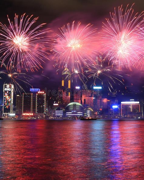 Chinese New Year Fireworks, Chinese Fireworks, Ap Drawing, Merchandise Design, Chinese New Year, Fireworks, Hong Kong, Editorial, Stock Images