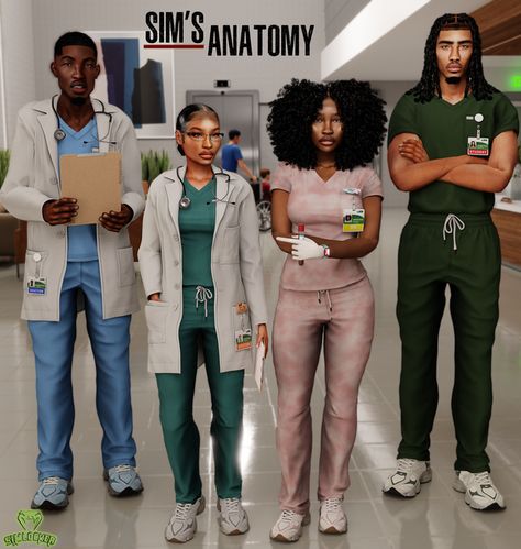 Sim's Anatomy Set 🩺 | Patreon Best Sims 4 Packs, Sims 4 Doctor Scrubs Cc, Simlocker Sims 4, Ts4 Doctor Cc, Sims 4 Hospital Cc Patreon, Sims4 Career Mod, Sims 4 Careers Mod, Sims 4 Cc Career Mods, Sims 4 Cc Vet Clothes