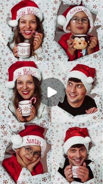 Krystian Salwowski on Instagram: "3 Great Christmas photo ideas with your family, friends or even your Classmates! ♥️🎄🎅  #christmas #christmastiktok #christmasphotoshoot #christmas2024 #christmas2024🎄🎅🎁 #smartphonephotography #photoideas  #tutorial  #phototricks #xmasphoto" Christmas Fun Photoshoot, Group Christmas Photo Ideas, Christmas Eve Photo Ideas, Christmas Picture Props, Christmas Group Photoshoot, Fun Christmas Photo Ideas, Family Christmas Poses, Family Xmas Photos Ideas, Christmas Group Photo