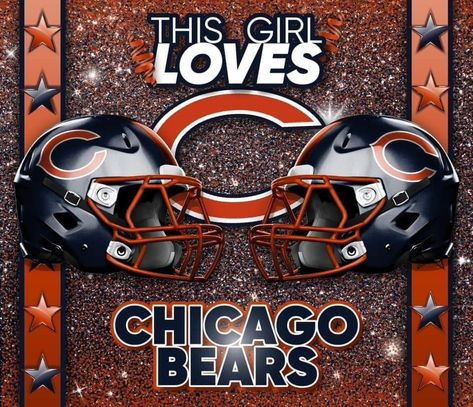 Nfl Football Videos, Chicago Bears Pictures, Nfl Football Logos, Yeti Cup Designs, Chicago Bears Logo, Football Tumbler, Chicago Bears Football, Bears Football, Nfl Teams Logos