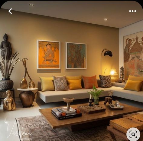 Living Area Design Interiors, Living Room Interior Indian, Drawing Room Wall Ideas, Indian Living Room Decor, Indian Living Room Design, Classic House Interior Design, Indian Living Room, Indian Room Decor, Colourful Living Room Decor