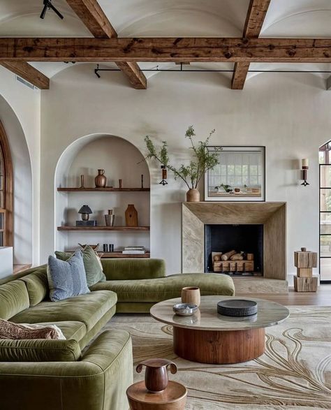 Mediterranean Home, Dream House Interior, Living Room Inspo, Living Room Style, A Living Room, Interior Inspo, Architectural Digest, Dream Home Design, 인테리어 디자인