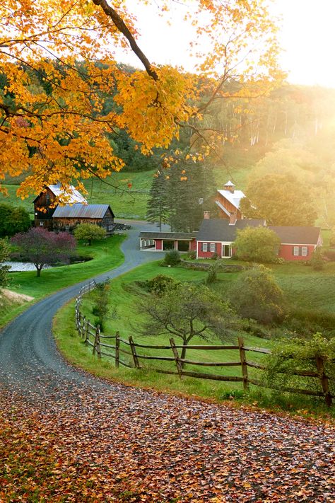 The History of Sleepy Hollow Farm in Pomfret, VT | How a Vermont Farm Became an Instagram Icon - Yankee Magazine Vermont During Fall, Stow Vermont, Travel Vermont, Autumn In Vermont, Fall In Vermont, Pomfret Vermont, Sleepy Hallow Farm Vermont, Vermont Farms, Vermont Vacation