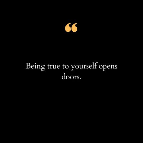 🚪 Embrace authenticity and watch the doors swing wide open to endless opportunities! Being true to yourself isn't just a mantra, it's a powerful key to unlocking your fullest potential. 🗝️ Whether it's in your personal journey or professional pursuits, authenticity breeds connection, growth, and success. So, dare to be unapologetically YOU! Let your uniqueness shine brightly and attract the opportunities that align with your genuine self. 💫 Remember, the world rewards those who stay true to t... Being True To Yourself, Endless Opportunities, True To Yourself, Personal Journey, Daily Inspiration Quotes, Stay True, Inspiration Quotes, Be True To Yourself, Full Potential