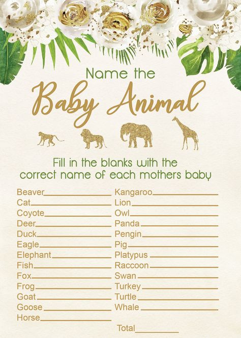 Lion King Baby Shower Games, Safari Boy Baby Shower Ideas, Neutral Safari Baby Shower Ideas, Safari Jungle Baby Shower Ideas, Safari Animal Baby Shower Ideas, Welcome To The Jungle Baby Shower Theme, Born To Be Wild Baby Shower Ideas, Animal Theme Baby Shower Ideas, Zoo Themed Baby Shower Ideas