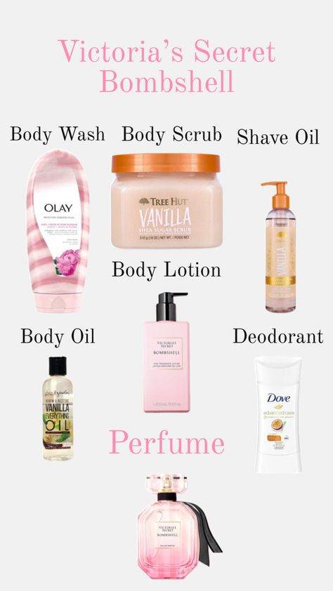 Victoria Secret Body Lotion, Victoria Secret Bombshell Perfume, Victoria Secret Bombshell, Shaving Oil, Victoria Secret Perfume, Bath And Body Care, Shower Routine, Smell Good, Body Scrub