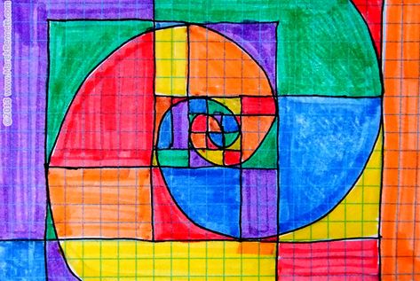 Taking shape from the world-famous Fibonacci sequence... Fibonacci Math Art, Fibonacci Spiral Quilt Pattern, Fibonacci Quilt, Fibonacci Sequence Art, Fibonacci Sequence In Nature, Fibonacci Spiral Art, Fibonacci Art, Math Art Projects, Spiral Drawing