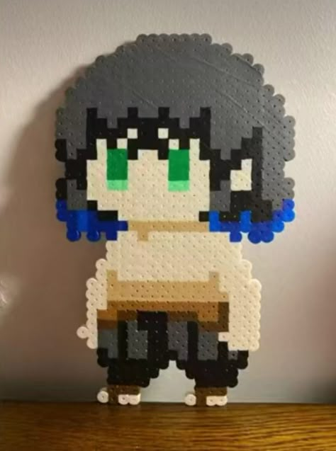 Anime Pearl Beads, Drawing Meme, Pearl Beads Pattern, Beaded Art, Pixel Drawing, Slayer Meme, Perler Crafts, Diy Perler Bead Crafts, Diy Perler Beads