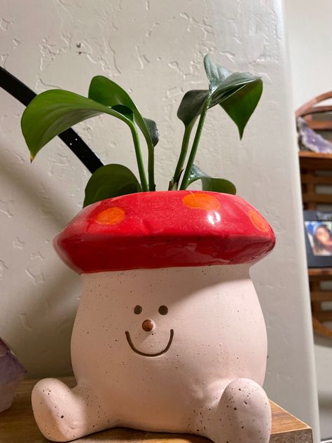 Clay Mushroom Pot, Mushroom Plant Pot, Mushroom Planter, Mushroom Plant, Plant Decoration, Pottery Pot, Pot Plant, Plant Lady, Reading Nook