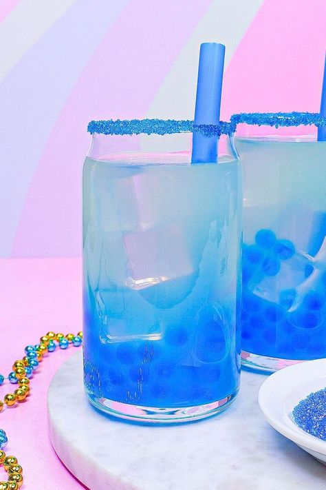 This Blue Raspberry Boba Lemonade is the ultimate summer drink. Find the full recipe & supplies here. Boba Lemonade, Raspberry Boba, Blue Raspberry Lemonade, Lemonade Concentrate, Raspberry Lemonade, Summer Drink, Blue Raspberry, Treat Recipe, Summer Drinks