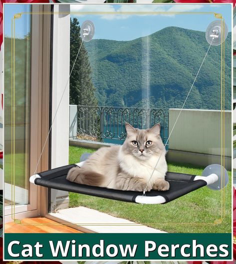 Wdtme Cat Window Perch,Cat Window Hammock for Indoor Cats,Easy to Adjust Suction Cup Cat Bed for Window,Cat Shelf Cat Couch f Cat Window Bed, Cat Window Hammock, Heated Cat Bed, Cat Couch, Cat Window Perch, Window Perch, Indoor Hammock, Hammock Bed, Cat Window