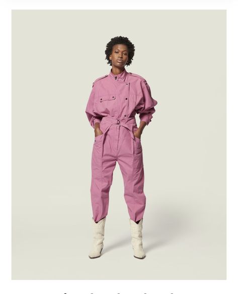 Jumpsuit Runway, Pink Boiler Suit, Suit Runway, Work Jumpsuit, Dope Clothes, Balloon Pants, Look Rock, Trendy Dress Outfits, Black Pants Casual