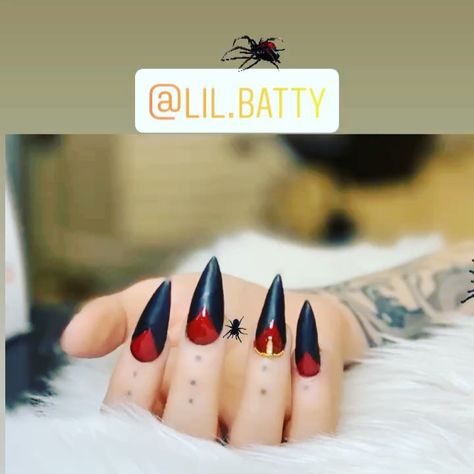 Black Widow Nails, Beauty Regime, Black Widow, Halloween Nails, Mood Board, Black And Red, Nails, Halloween, Makeup