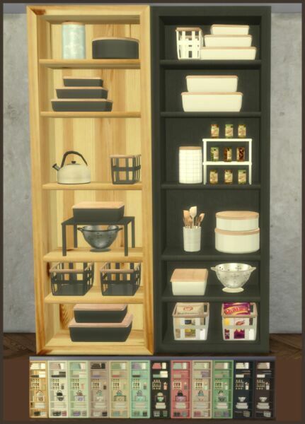 Wow! Check out this Pantry Decor 1 At Pqsims4 Sims 4 CC! Objects, Decor: Pantry Decor 1 – pqSims4. #sims #sims4 #sims4cc #gaming Sims 4 Cc Kitchen Pantry, Sims 4 Cc Storage, Sims 4 Pantry Cc, Sims 4 Kitchen Cabinets, Sims Victorian, Kitchen With Pantry, Sims 4 Cc Decor, Los Sims 4, Pantry Furniture