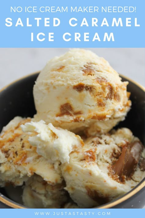 Homemade Ice Cream Recipes Machine, Best Homemade Ice Cream, Ice Cream Recipes Machine, Salted Caramel Ice Cream, Easy Ice Cream Recipe, Ice Cream Maker Recipes, Caramel Ice Cream, Easy Ice Cream, Homemade Ice Cream Recipes