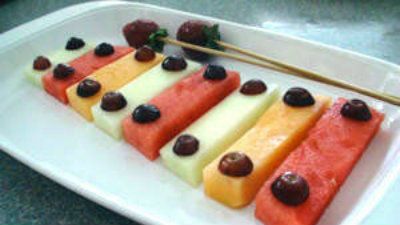 Picture of Melon Xylophone Music Birthday Party Food, Music Theme Party Food, Music Themed Charcuterie Board, Music Party Food Ideas, Music Themed Food Ideas, Music Food Ideas, Music Themed Snacks, Music Theme Food, Music Themed Food