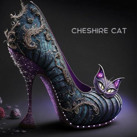 Fun High Heels, Disney High Heels, Fantasy Heels, Disney Heels, Unique High Heels, Fantasy Shoes, Princess Heels, Whimsical Shoes, Magic Shoes