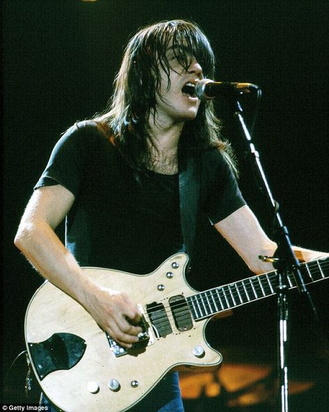 Legendary Australian guitarist and AC/DC co-founder Malcolm Young (pictured) died aged 64 Malcolm Young, Ac Dc Rock, Bon Scott, Brian Johnson, Angus Young, Glam Metal, Ozzy Osbourne, Van Halen