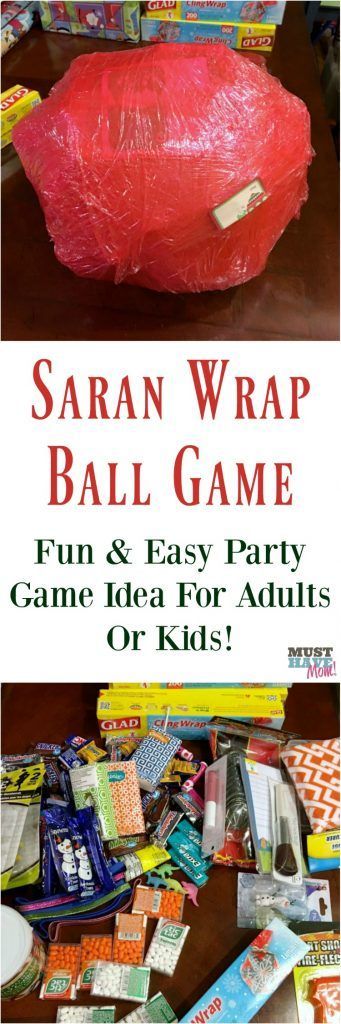 Saran wrap ball game idea! Fun party game idea for kids or adults. How to play and how to make a saran wrap ball. Wrap Ball Game, Saran Wrap Ball, Saran Wrap Ball Game, Easy Party Games, Xmas Games, Saran Wrap, Christmas Sweater Party, Fun Party Games, Holiday Games