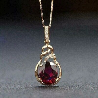 ad eBay - Oval Cut Lab Created Red Garnet Diamond Special 14K Yellow Gold Filled Pendant - Buy Now, click the link (eBay) Red Pendant Necklace, Red Jewellery, Pendant Designs, Rose Gold Pendant Necklace, Red Tourmaline, Magical Jewelry, Red Necklace, Necklace Red, Rose Gold Pendant