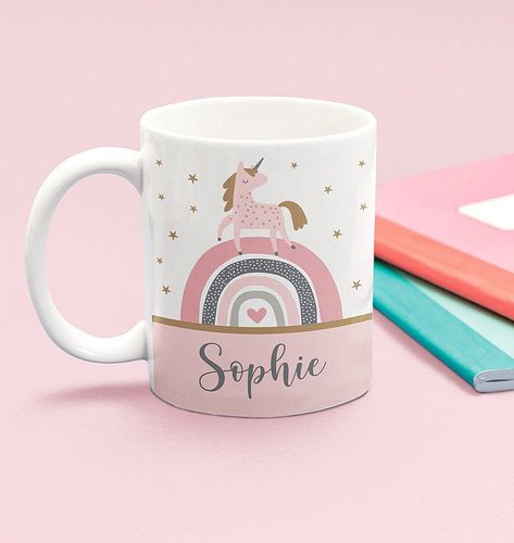 custom painted mug custom pet mug mug custom natal mug design minimalist custom rhinestone tumbler custom cup of noodles Mug Design Ideas, Mug Custom Design, Unicorn And Rainbow, Sublimacion Ideas, Painted Mug, Kids Mug, Unicorn Mug, Rainbow Mug, Picture Mugs