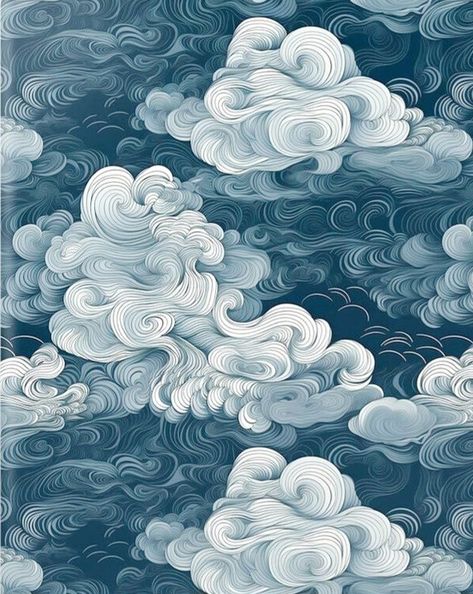 Swirly Lines, White Ipad Case, Sketch Cloud, Blue And White Art, Cloud Illustration, Cloud Tattoo, Abstract Cloud, Lines Pattern, Background Drawing