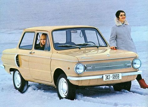 ZAZ Zaporozhets - the best car the Soviet Union ever built? Soviet Cars, Russian Cars, Toyota Auris, Old Classic Cars, Retro Advertising, Car Advertising, Car Images, Old Car, European Cars