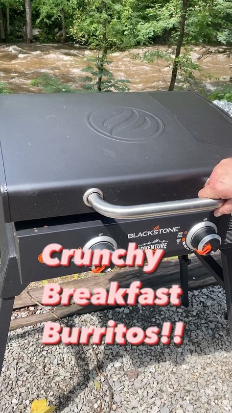 Crunchy Breakfast Burritos on the Blackstone! 😋 #dollyrv #blackstone #blackstonerecipe #crunchwraps #campingtips #rvlife | Instagram Easy Blackstone Breakfast, Blackstone Breakfast Burritos, Breakfast On The Blackstone Griddle, Blackstone Breakfast Recipes, Blackstone Crunchwrap, Blackstone Breakfast Ideas, Blackstone Breakfast, Crunchy Breakfast, Breakfast Tortilla