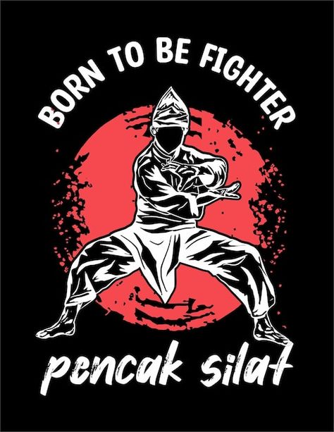 Silat illustration logo design t-shirt | Premium Vector #Freepik #vector #silat #pencak-silat #martial-arts #kick Pencak Silat Vector Art, Vector Silat, Logo Silat, Illustration Logo Design, Geometric Logo Design, Kung Fu Martial Arts, R Wallpaper, Pencak Silat, Luffy Gear 5