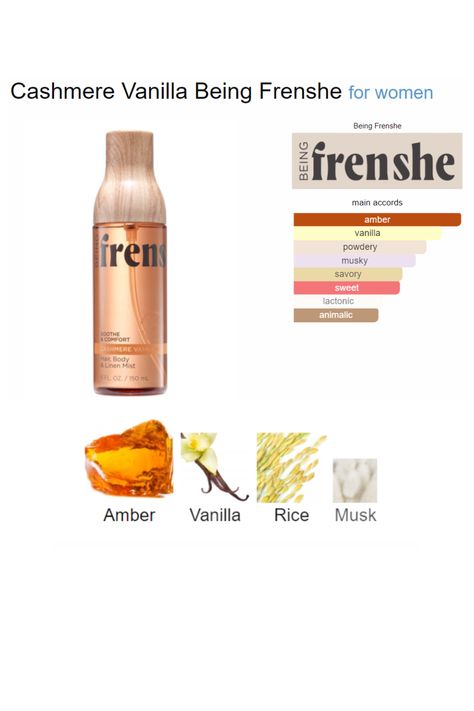 Being Frenshe Cashmere Vanilla, Frenshe Cashmere Vanilla, Being Frenshe, Vanilla Skin, Cashmere Vanilla, Perfume Wishlist, Vanilla Cashmere, Fragrances Perfume Woman, Vanilla Perfume