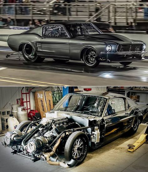 Need For Speed Mustang, Dragster Car, Mid Engine Mustang, 67 Mustang, 1969 Mustang Boss 302, Trans Am Race Cars, Fox Body Mustang Drag Car, 1967 Mustang, Custom Bobber