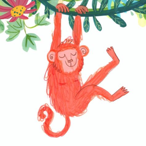 Eve O'Brien on Instagram: “Happy little monkey 🐒 #monkey #childrensbooks #kidlit #character #cute #fun #illustratorsoninstagram #illustration #childrensillustration…” Chimp Illustration, Monkey Art Design, Chimpanzee Illustration, Monkeys Illustration, Monkey Drawing, Monkey Monkey, Monkey Illustration, Easter Drawings, Monkey Birthday