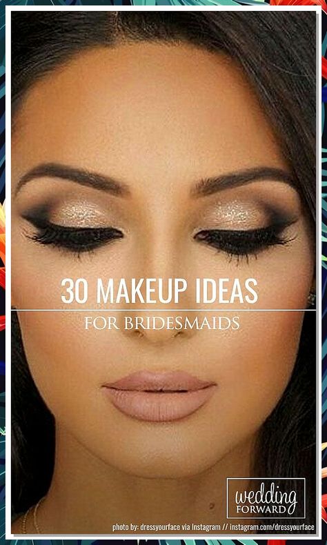 Looking for stunning wedding makeup ideas for brown eyes? Find the perfect inspiration for your special day with our curated collection of bridal looks. From natural and romantic to bold and glamorous, these makeup looks will enhance your beautiful brown eyes and make you feel like a radiant bride. Whether you're going for a classic or modern style, these wedding makeup ideas are sure to make you feel confident and beautiful on your big day. Bridesmaid Makeup With Eyeliner, Fall Wedding Makeup Bridesmaid, Makeup For Wedding Guest Brown Eyes, October Wedding Bridesmaid Makeup, Wedding Makeup Inspo Bridesmaid, Jr Bridesmaid Makeup Simple, Make Up Looks Bridesmaids, Autumn Wedding Makeup Bridesmaid, Bridesmaid Makeup Hooded Hazel Eyes